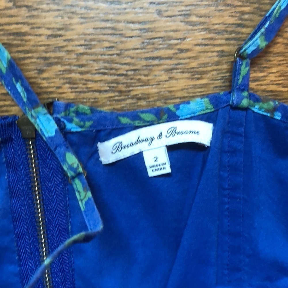 Taylor Swift Madewell Floral Rosette Blue Dress 2 - Picture 5 of 9